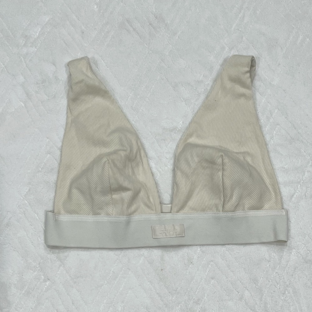 Skims cotton plunge bralette